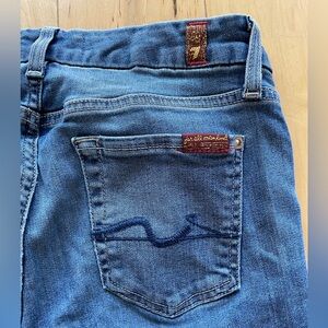 7 for all Mankind low rise medium wash jeans. Size 26